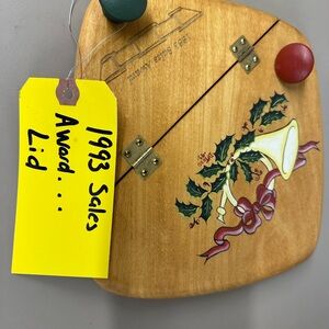 1993 Christmas lid sales award!! Beautiful.